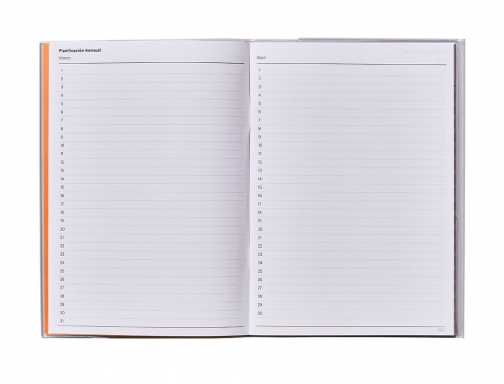Cuaderno de notas aditio A5 horario planificacion mensual plan de curso Additio P102, imagen 4 mini