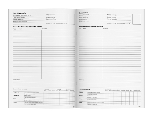 Cuaderno de tutoria Additio A4 seguimiento del alumnado y faltas de asistencia P132, imagen 4 mini