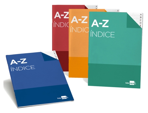 Indice Liderpapel tapa carton cuarto 24 hojas 70g m2 colores surtidos 37500, imagen 4 mini