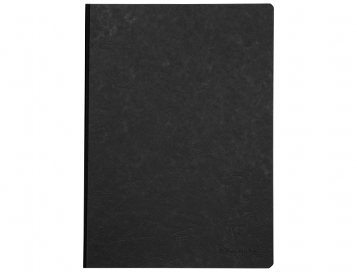Libreta age-bag tapa cartulina lomo cosido liso 96 hojas color negro 210x297 Clairefontaine 791401C, imagen 2 mini