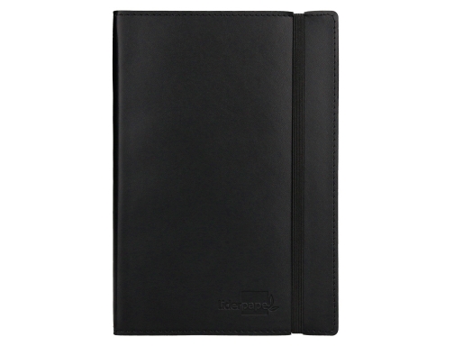 Libreta indice Liderpapel similpiel A5 120 hojas 70g m2 color negro 37496, imagen 3 mini