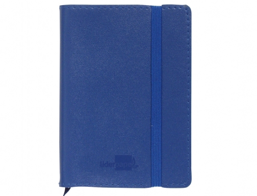 Libreta indice Liderpapel similpiel A6 120 hojas 70g m2 color azul 37497, imagen 2 mini