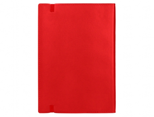 Libreta indice Liderpapel similpiel A7 120 hojas 70g m2 color rojo 37498, imagen 4 mini
