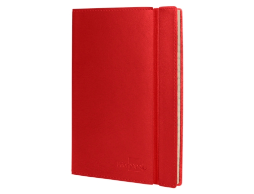 Libreta indice Liderpapel similpiel A7 120 hojas 70g m2 color rojo 37498, imagen 5 mini