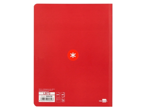 Libreta liderpapel Antartik A5+ plus cosida 48 hojas 90g m2 rayado horizontal LB72, imagen 5 mini