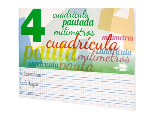 Libreta Liderpapel pautaguia tapa carton 32 hojas Din A5 70 g cuadriculado 77654, imagen 4 mini