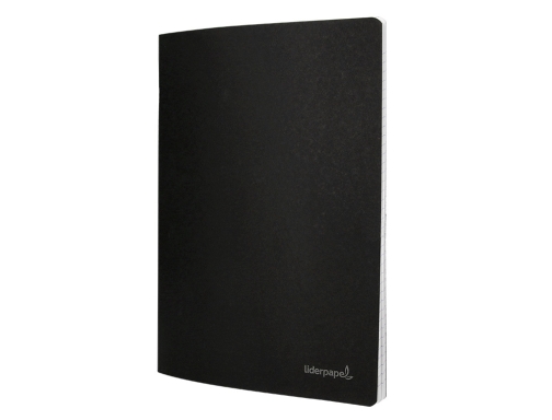 Libreta Liderpapel tapa negra A4 80 hojas 60g m2 cuadro 5mm con 54412, imagen 4 mini