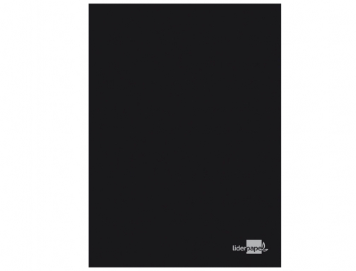 Libreta Liderpapel tapa negra A4 80 hojas 60g m2 liso con doble 54413, imagen 2 mini