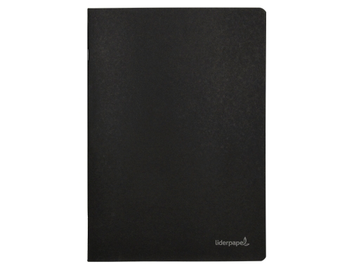 Libreta Liderpapel tapa negra A5 80 hojas 60g m2 cuadro 5mm con 54415, imagen 3 mini