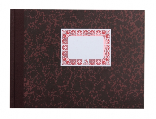 Libro cartone cuarto apaisado 100 hojas caja entrada y salida Dohe 9962, imagen 2 mini