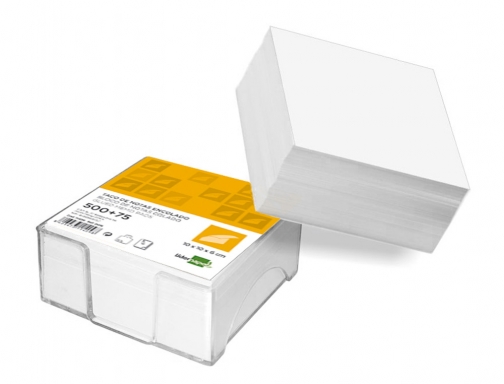 Taco papel Liderpapel encolado 100x100x60 mm blanco 80 gr 11409, imagen 2 mini