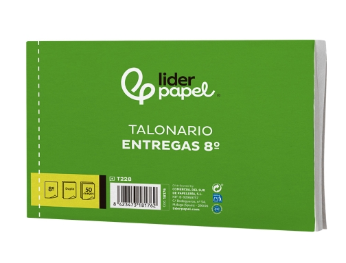 Talonario Liderpapel entregas 8 original y copia t228 apaisado 18176, imagen 3 mini