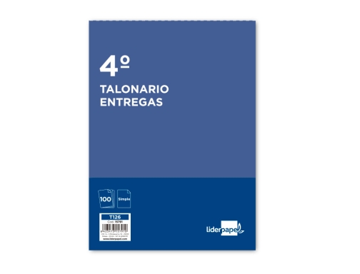 Talonario Liderpapel entregas cuarto original t126 15791, imagen 2 mini