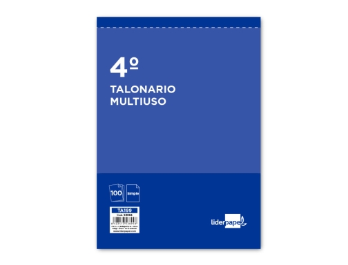 Talonario Liderpapel multiusos cuarto original t199 53894, imagen 2 mini