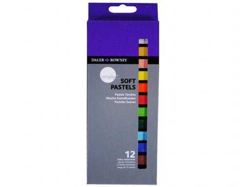 Lapices pastel oleo Daler rowney simply suave caja de 12 colores surtidos D157500112, imagen 2 mini