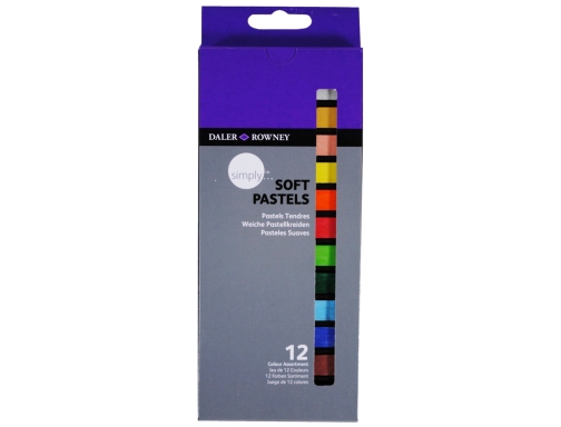 Lapices pastel oleo Daler rowney simply suave caja de 12 colores surtidos D157500112, imagen 2 mini