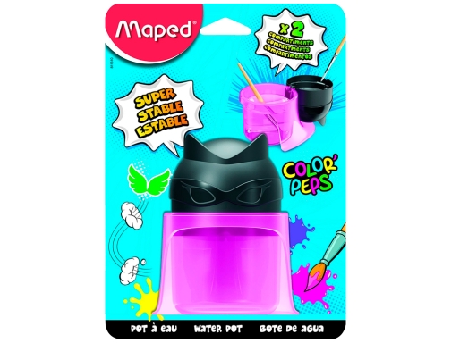 Limpiador de pinceles Maped color peps 2 compartimentos superheroes 811310, imagen 2 mini