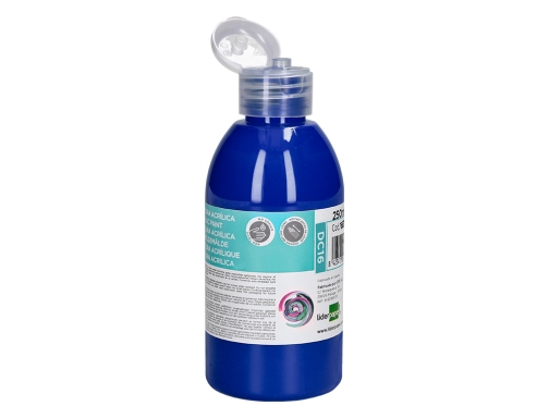 Pintura acrilica Liderpapel bote de 250 ml azul ultramar 166310, imagen 4 mini