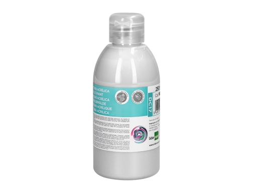 Pintura acrilica Liderpapel bote de 250 ml blanco 166311, imagen 3 mini