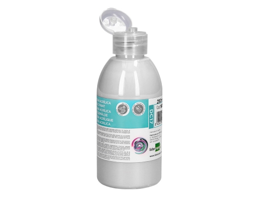 Pintura acrilica Liderpapel bote de 250 ml blanco 166311, imagen 4 mini