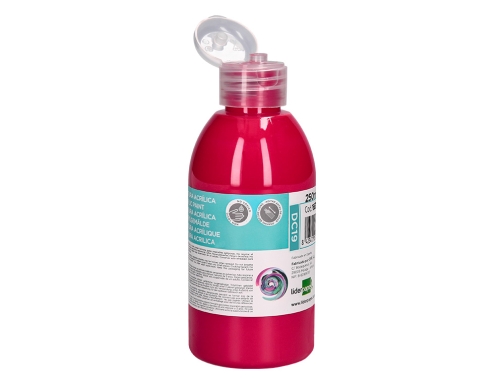 Pintura acrilica Liderpapel bote de 250 ml magenta 166313, imagen 4 mini