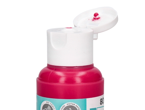 Pintura acrilica Liderpapel bote de 80 ml magenta 166299, imagen 5 mini