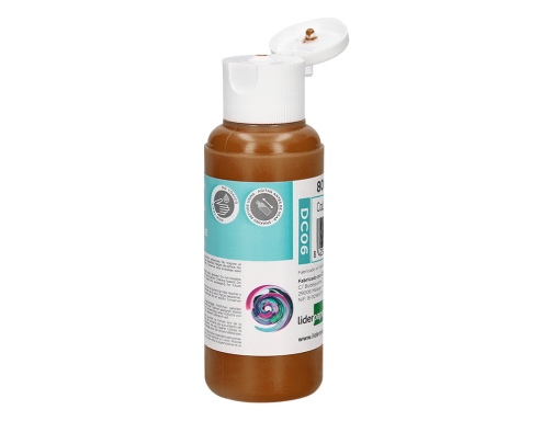 Pintura acrilica Liderpapel bote de 80 ml marron 166300, imagen 4 mini