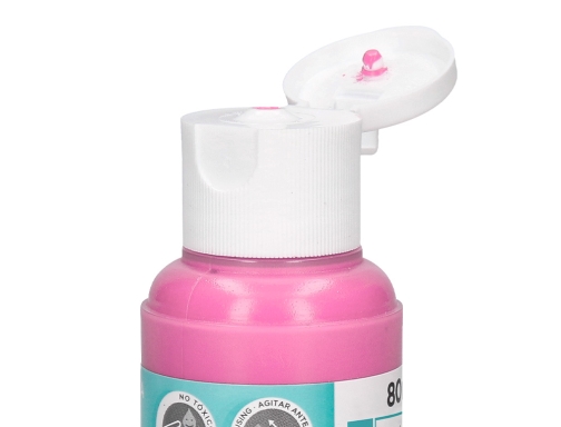 Pintura acrilica Liderpapel bote de 80 ml rosa 166304, imagen 5 mini