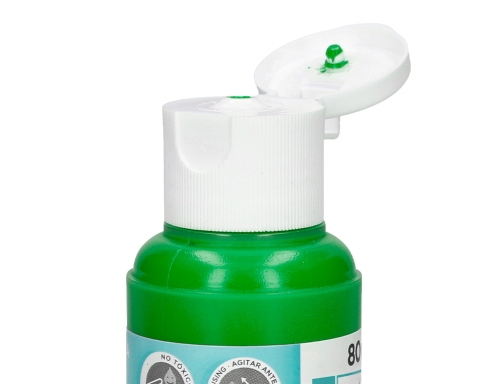 Pintura acrilica Liderpapel bote de 80 ml verde 166306, imagen 5 mini