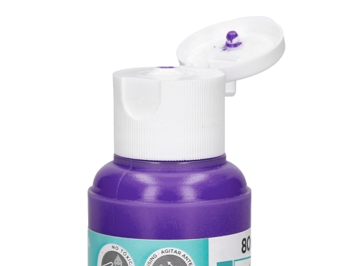 Pintura acrilica Liderpapel bote de 80 ml violeta 166308, imagen 5 mini