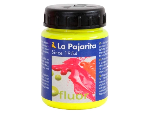 Pintura acrilica La pajarita f01 amarillo canario 75ml 116716, imagen 2 mini