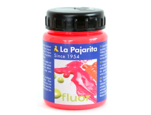 Pintura acrilica La pajarita f-03 rojo amapola fluorescente 75ml 117016, imagen 2 mini