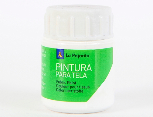 Pintura para tela La pajarita blanco 25 ml 114371, imagen 2 mini