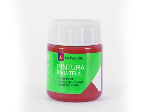 Pintura para tela La pajarita rojo ingles 25 ml 118171, imagen 2 mini