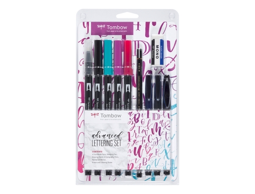 Set caligrafia Tombow lettering advance 10 piezas LSADV, imagen 2 mini