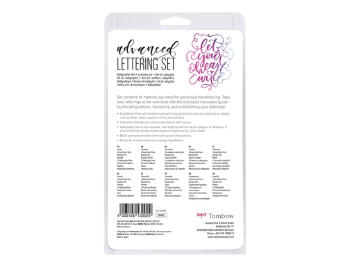 Set caligrafia Tombow lettering advance 10 piezas LSADV, imagen 4 mini