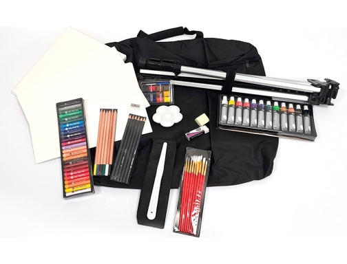 Set de pinturas Daler rowney 115 piezas con caballete de aluminio plegable D196500604, imagen 5 mini