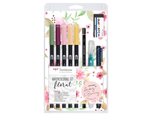 Set watercoloring Tombow set floral 9 piezas WCS-FL, imagen 3 mini