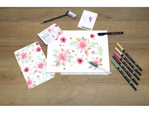 Set watercoloring Tombow set floral 9 piezas WCS-FL, imagen 5 mini