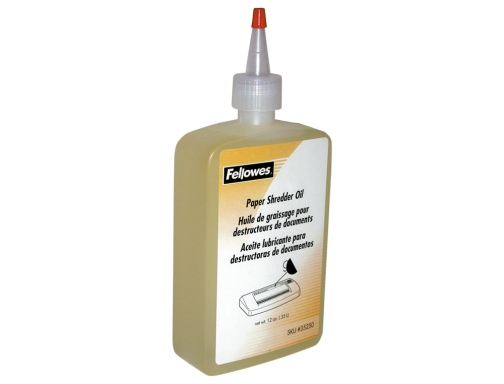 Aceite lubricante Fellowes para destructora de documentos bote de 360 ml 3608601, imagen 2 mini