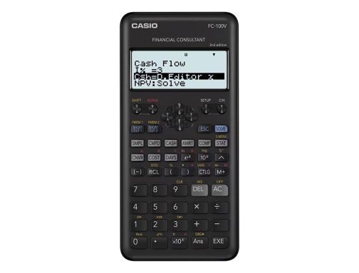 Calculadora Casio FC-100V financiera 4 lineas 10+2 digitos almacenamiento flash calculo de, imagen 2 mini