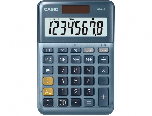 Calculadora Casio MS-80E sobremesa 8 digitos tx + - tecla doble cero, imagen 2 mini