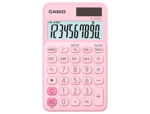 Calculadora Casio SL-310UC-BU bolsillo 10 digitos tax + - tecla color azul, imagen 2 mini