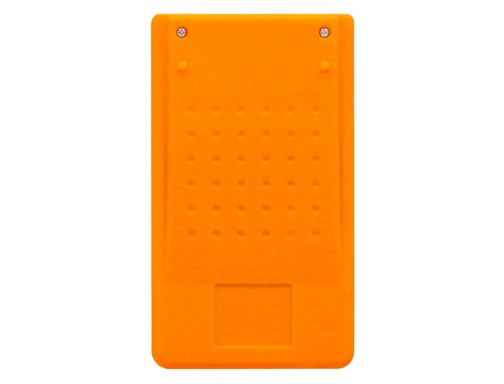 Calculadora Liderpapel bolsillo xf10 8 digitos solar y pilas color naranja 115x65x8 163475, imagen 4 mini