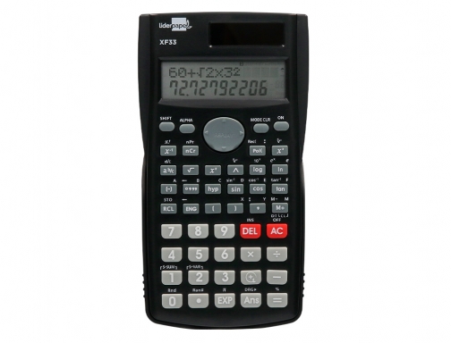 Calculadora Liderpapel cientifica xf33 12 digitos 240 funciones con tapa solar y 163498, imagen 3 mini