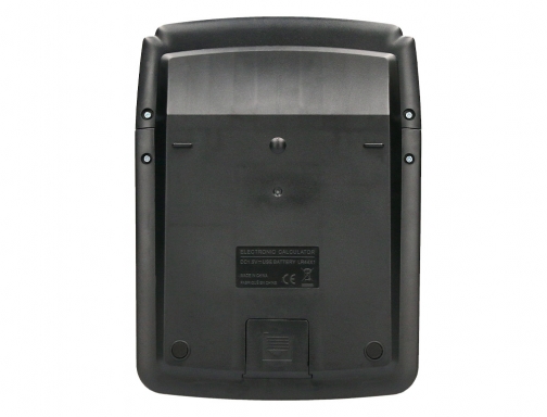 Calculadora Liderpapel sobremesa xf39 12 digitos solar y pilas color negro 190x140x32 166791, imagen 5 mini