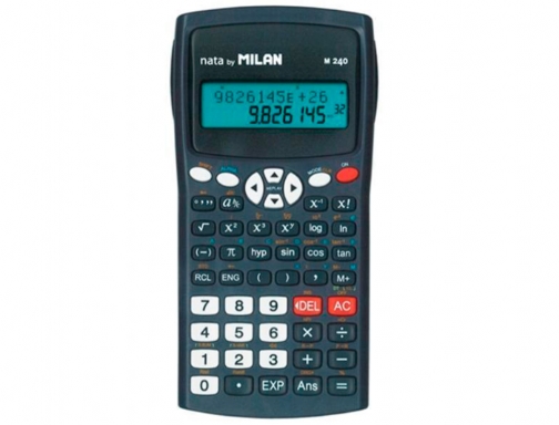 Calculadora Milan cientifica m240 black 2 lineas 240 funciones 10+2 digitos color 159110KBL, imagen 2 mini
