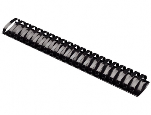 Canutillo Q-connect ovalado 51 mm plastico negro capacidad 490 hojas caja de KF15867, imagen 3 mini