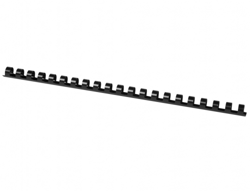 Canutillo Q-connect redondo 12 mm plastico negro capacidad 102 hojas caja de KF24022, imagen 2 mini