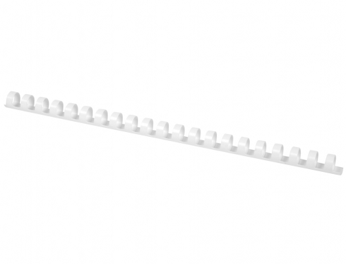 Canutillo Q-connect redondo 14 mm plastico blanco capacidad 130 hojas caja de KF24052, imagen 2 mini